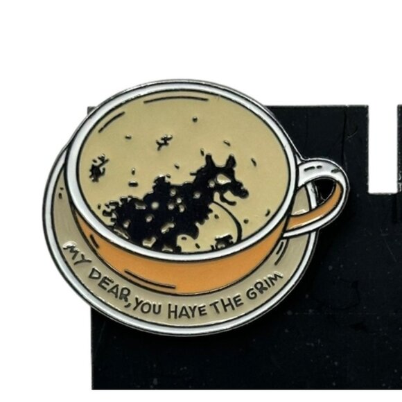 Harry Potter Grim Tea Cup Enamel Pin My Dear You Have The Grim Collectible - Picture 2 of 6